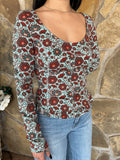Floral Jersey Top
