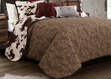 Elsa Cowhide Reversible Quilt Set