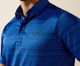 Blue Quartz Printed Polo