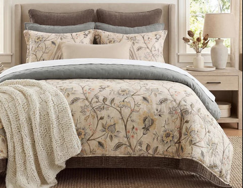 Penrose Washed Linen 3pc Comforter Set