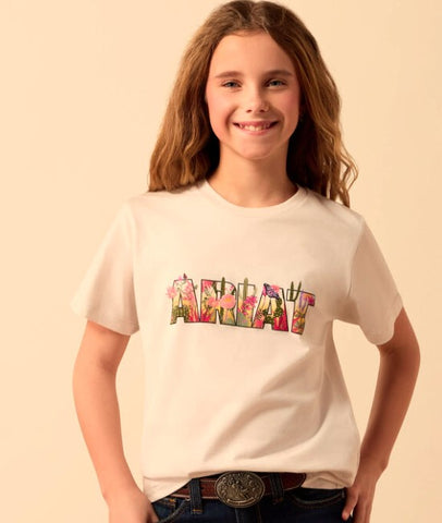 Girls Ariat Floral Fill Tee