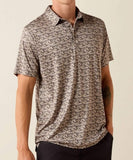 Off White Desert Printed Polo