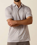 Southwest Taupe Printed Polo