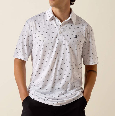 Western Toss Printed Polo
