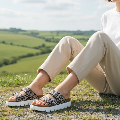 Jazmin Leopard Platform Sandal