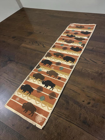 Stampede Buffalo Table Runner