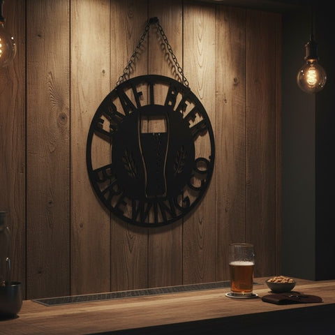 Craft Beer Brewing Metal Sign