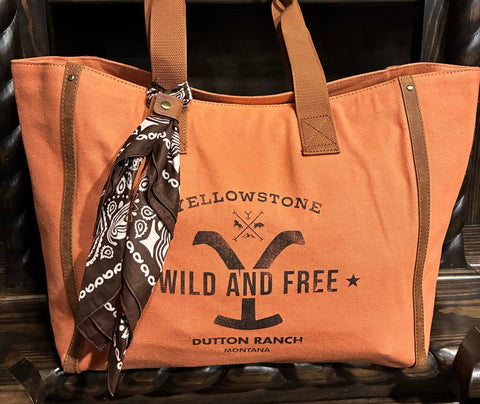 Yellowstone Amber Creek Weekender Tote with Scarf