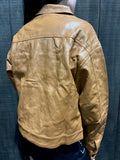 Camel Quilted Leather Jacket