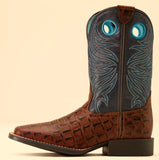 Boys Knox Wide Square Toe Western Boot