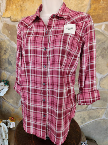 Billi Jean LS- Sunkissed Plaid