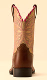 Girls Sundown Wide Square Toe Western Boot