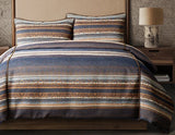 Blue Estes Chenille Comforter Set