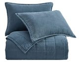 Stetson Cotton Canvas Box Stitch Coverlet Set