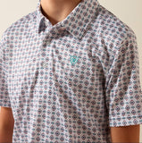Boy's Triangle Print Polo