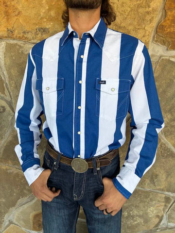 Vintage-Inspired Brushpopper Western Snap Workshirt