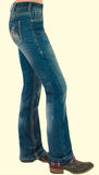 Buck Off Flannel Bootcut Jean