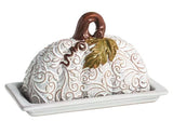 White Pumpkin Butter Dish