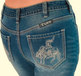 Buck Off Flannel Bootcut Jean