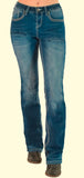 Buck Off Flannel Bootcut Jean