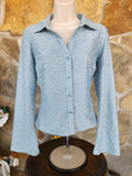 Knit Jacquard Collared Top