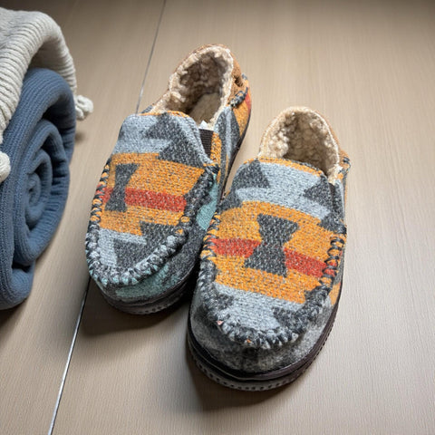 Youth Southwest Sherpa Moccasin House Shoe