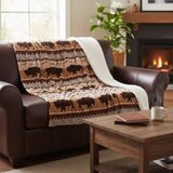 Buffalo Southwest Sherpa Throw Blanket