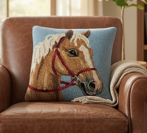 Palomino Kilim Hook Wool Pillow