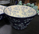 Blue Floral Lace 3 QT Serve Bowl