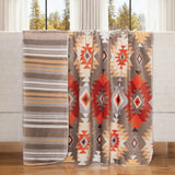 Canyon Rock Reversible Plush Throw Blanket