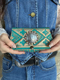 Turquoise Buffalo Coin Wallet