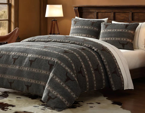 Chisolm Longhorn Chenille Jacquard Bedding Set