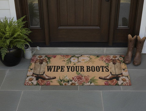 52" Wipe Your Boots Coir Mat