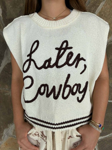 Later Cowboy Sweater Vest