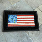 Floral American Flag Sassafrass Switch Mat