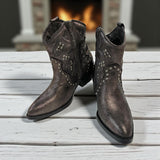 Bonnie Pewter Stud Boots