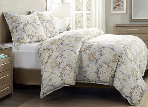 Dalia Washed Linen 3pc Comforter Set