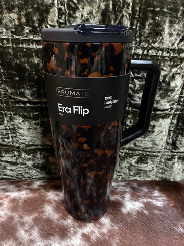 BruMate 40oz Era Flip Tortoise Shell