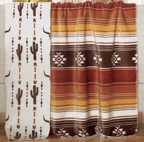 Desert Sands Reversible Throw Blanket