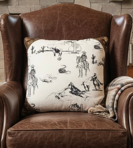 Retro Range Square Pillow