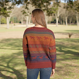 Oversized Horse Serape Sweater