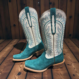 Derby Monroe Ancient Turquoise Western Boot