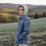 Boy's Blue Retro Shacket