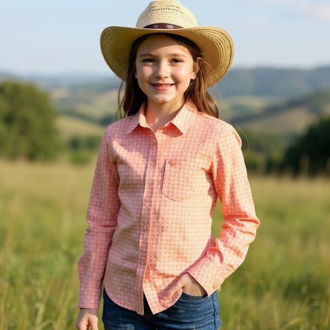 Girl's Kirby LS Tropical Peach