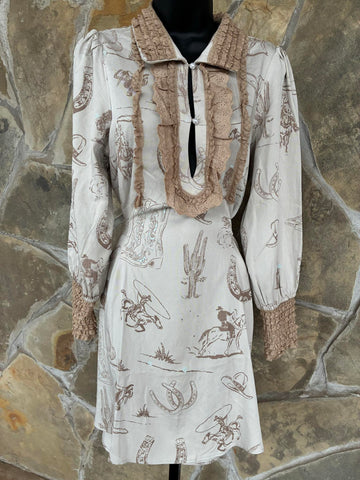 Vintage Western Dress
