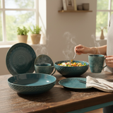 Teal Southwest Dish Set- CLEARANCE