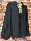 Leopard Collar Blouse