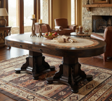 Oval Stone Top Dining Table