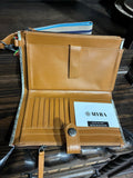 Aurora Sage Leather Wallet Wristlet