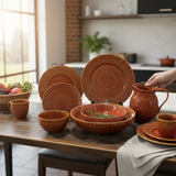 Rust Southwest Dish Set- CLEARANCE